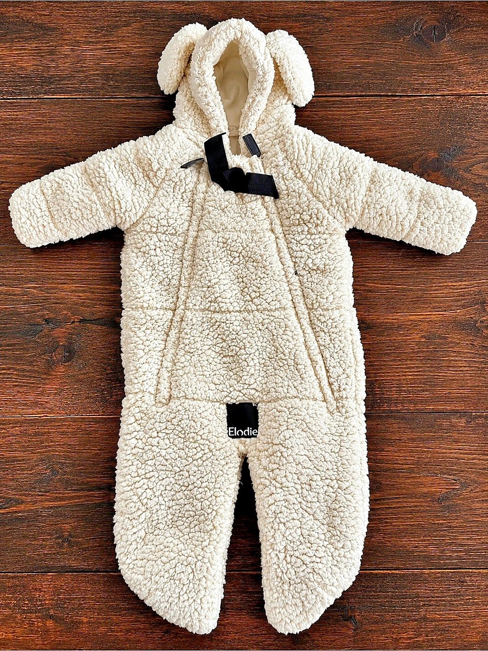 Elodie Baby Sherpa Fleece Convertible Bunting Suit (6–12 Months)